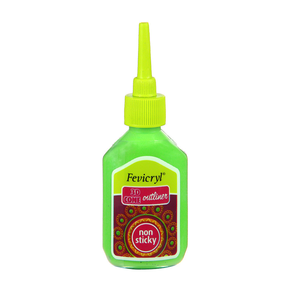 Fevicryl 3D Cone Outliner Light Green 20Ml Tube