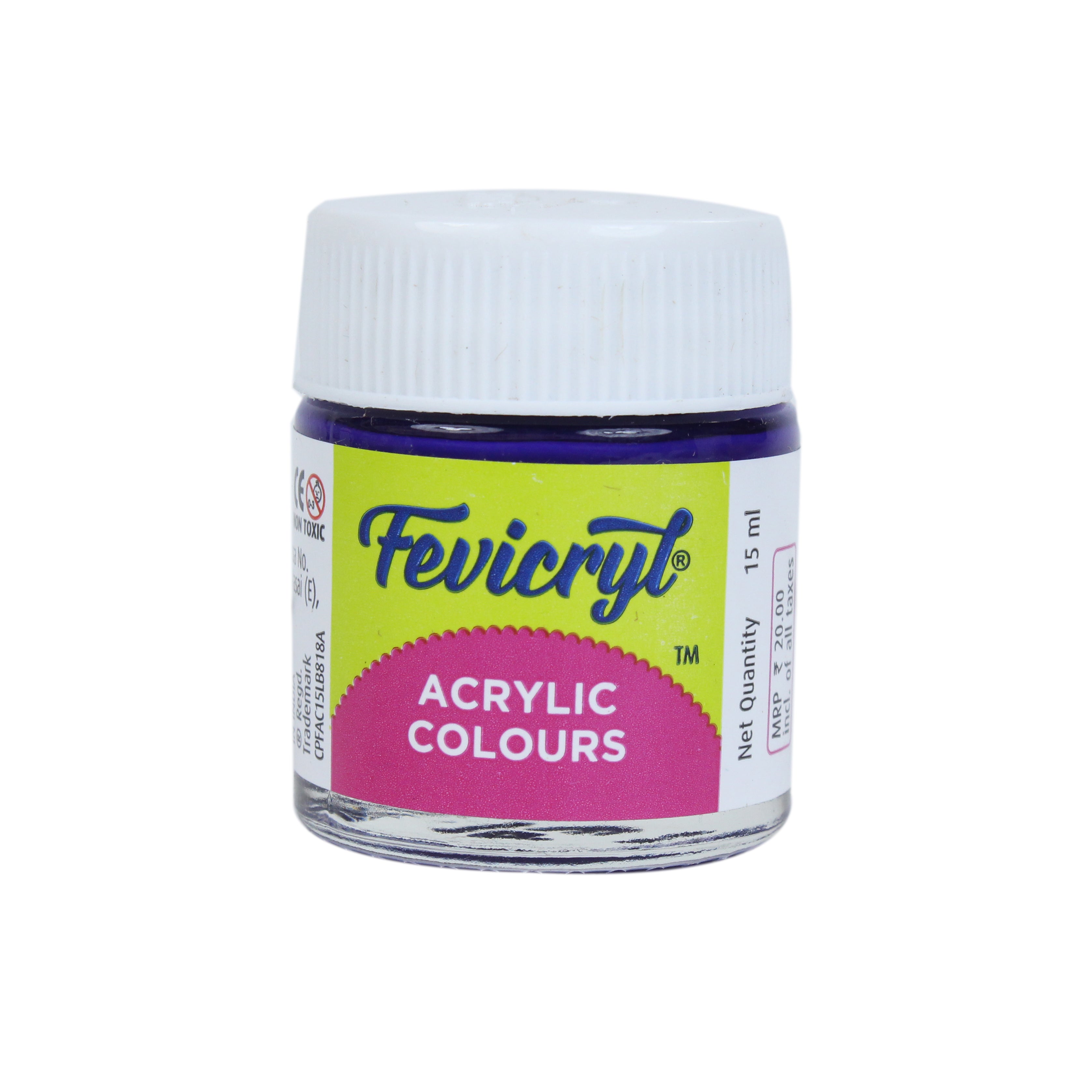 Fevicryl Acrylic Colours Mauve 15Ml Bottle