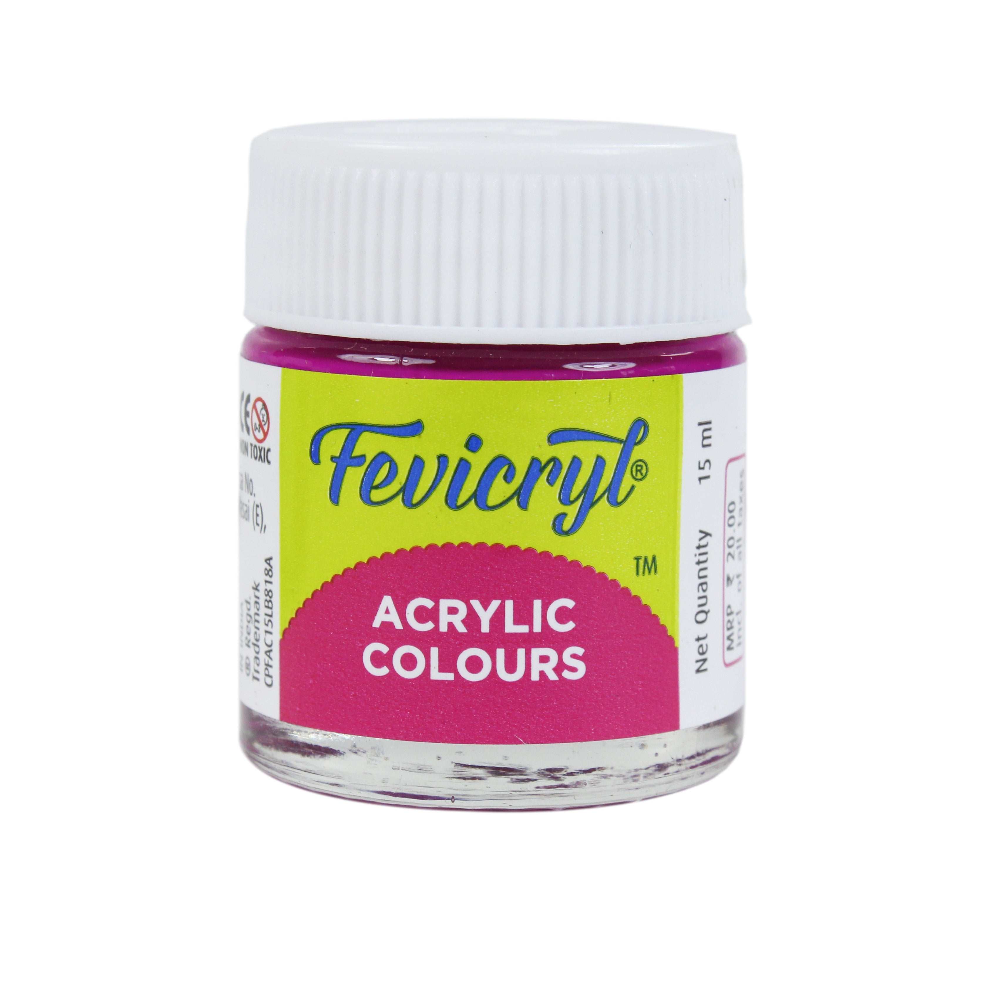 Fevicryl Acrylic Colours Deep Brilliant Purple 15Ml Bottle