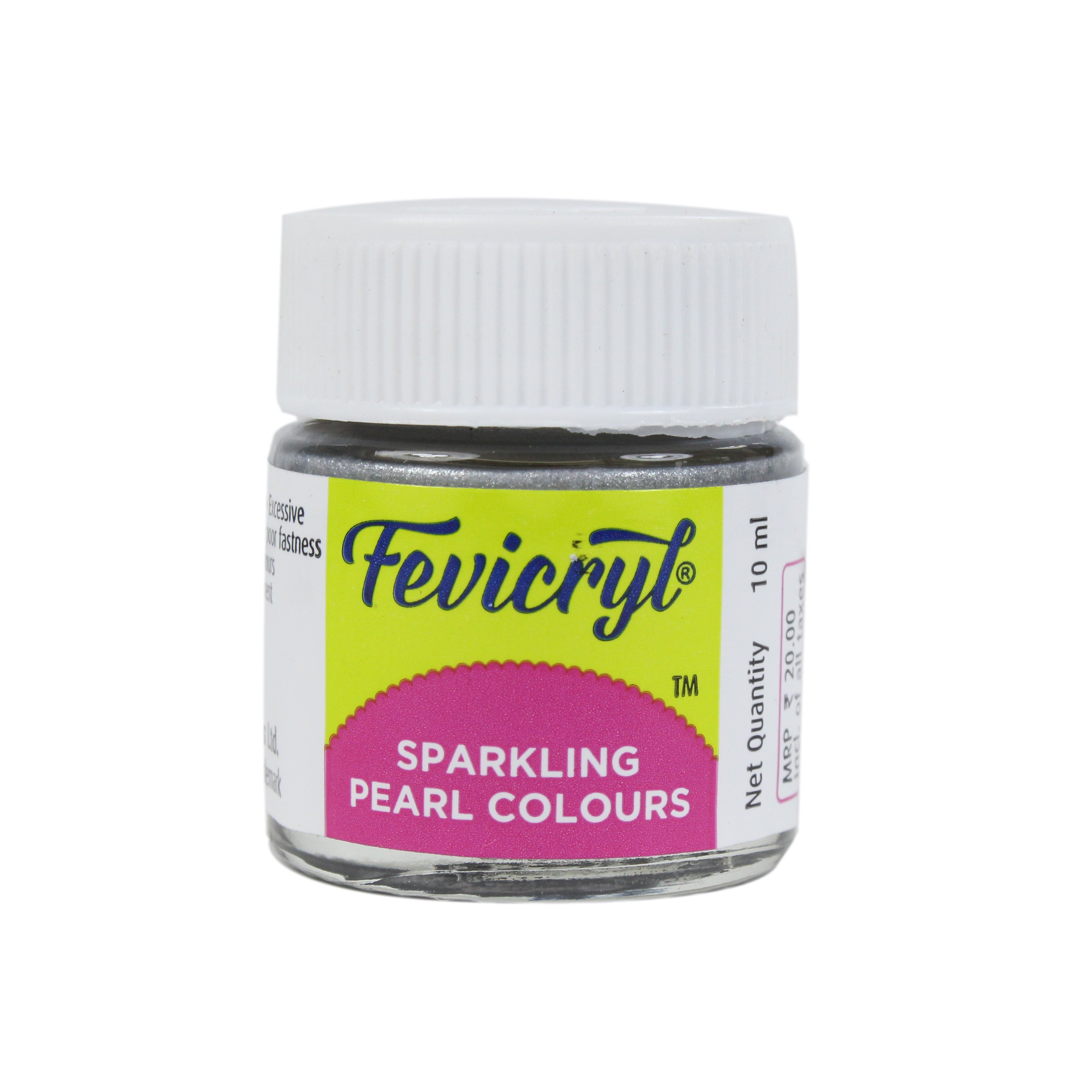 Fevicryl Clr Sparkling Perl Slvr 10 Ml
