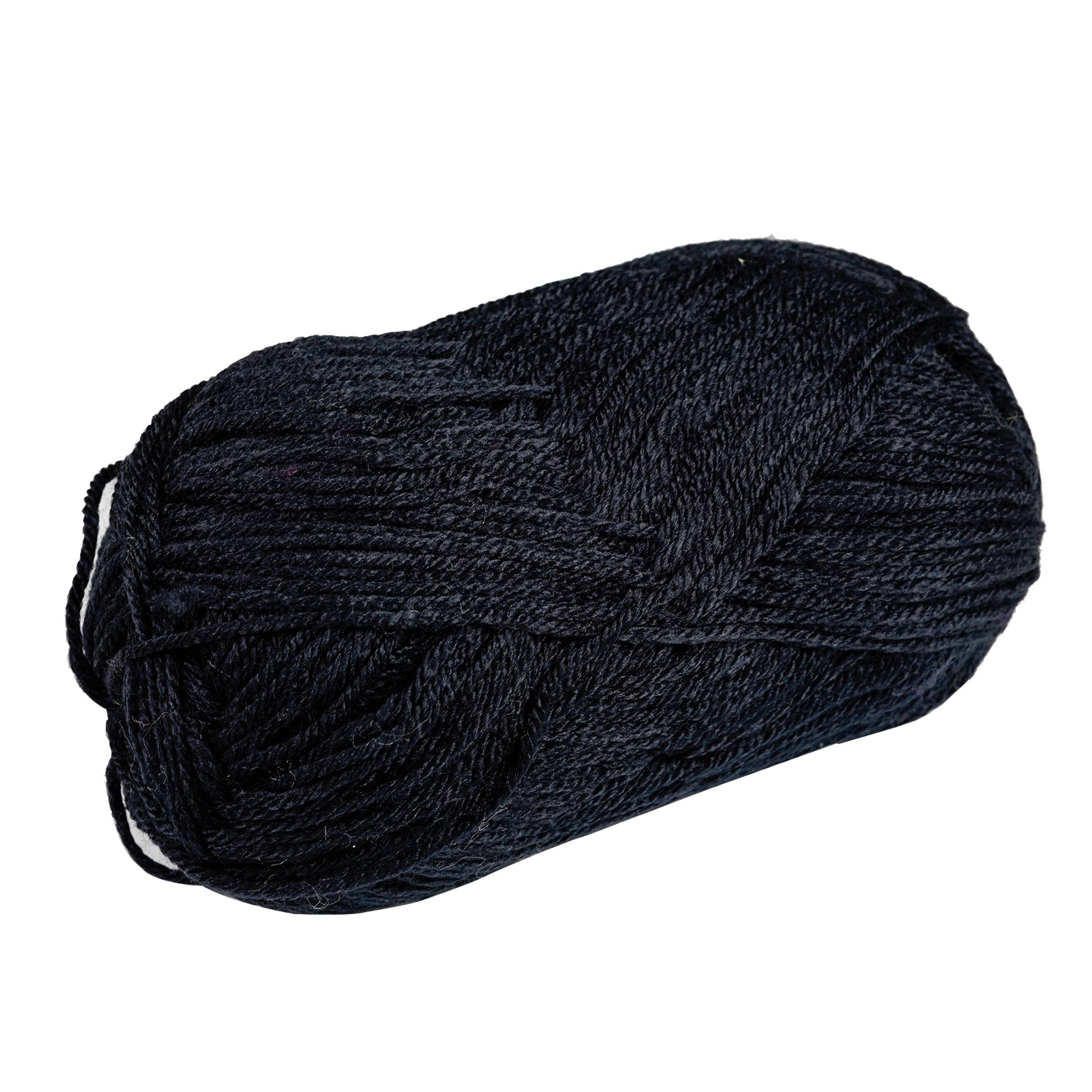 Porta Craft Acrylic Yarn 100% 100Gm 189M 8Ply Jet Black
