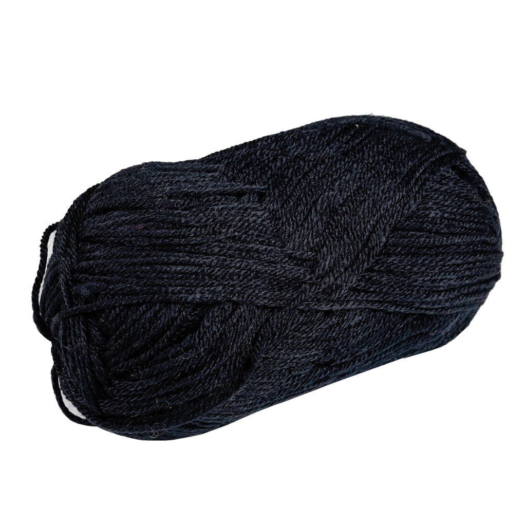 Porta Craft Acrylic Yarn 100% 100Gm 189M 8Ply Jet Black