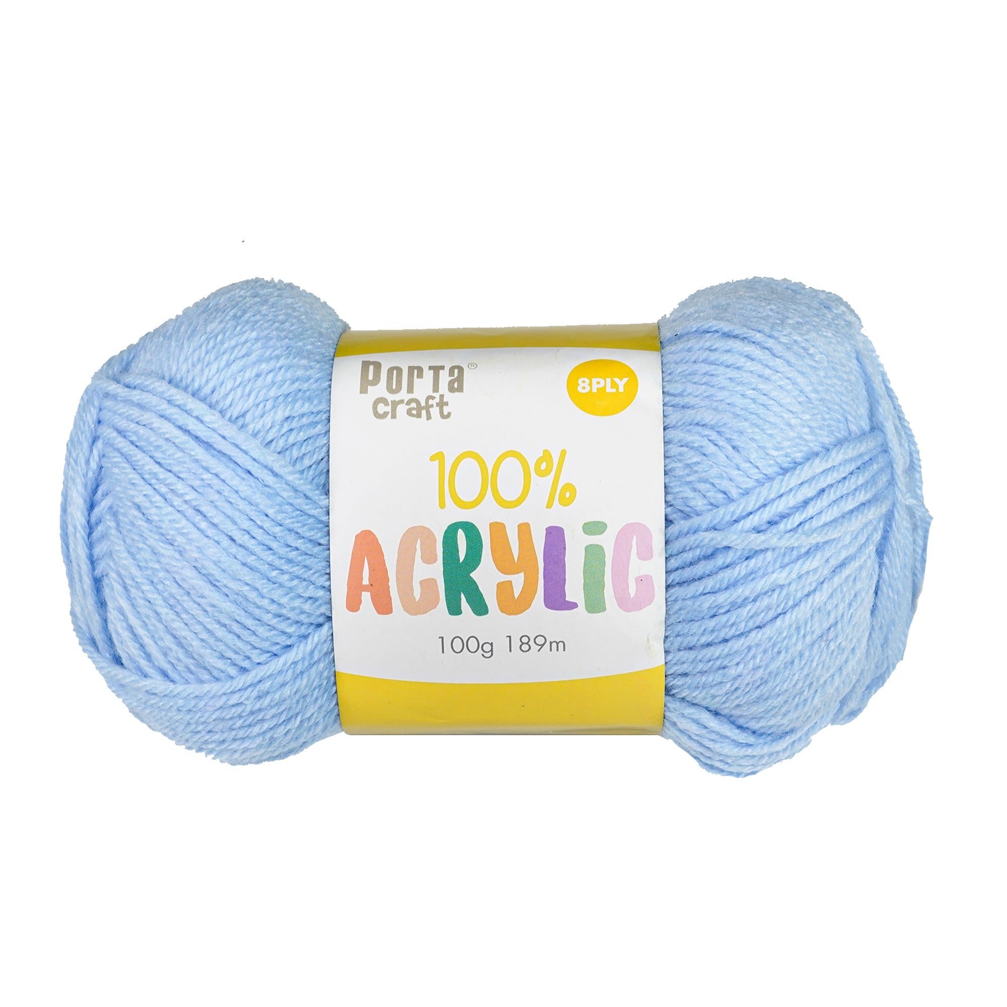 Porta Craft Acrylic Yarn 100% 100Gm 189M 8Ply Multi Sea Shimmer