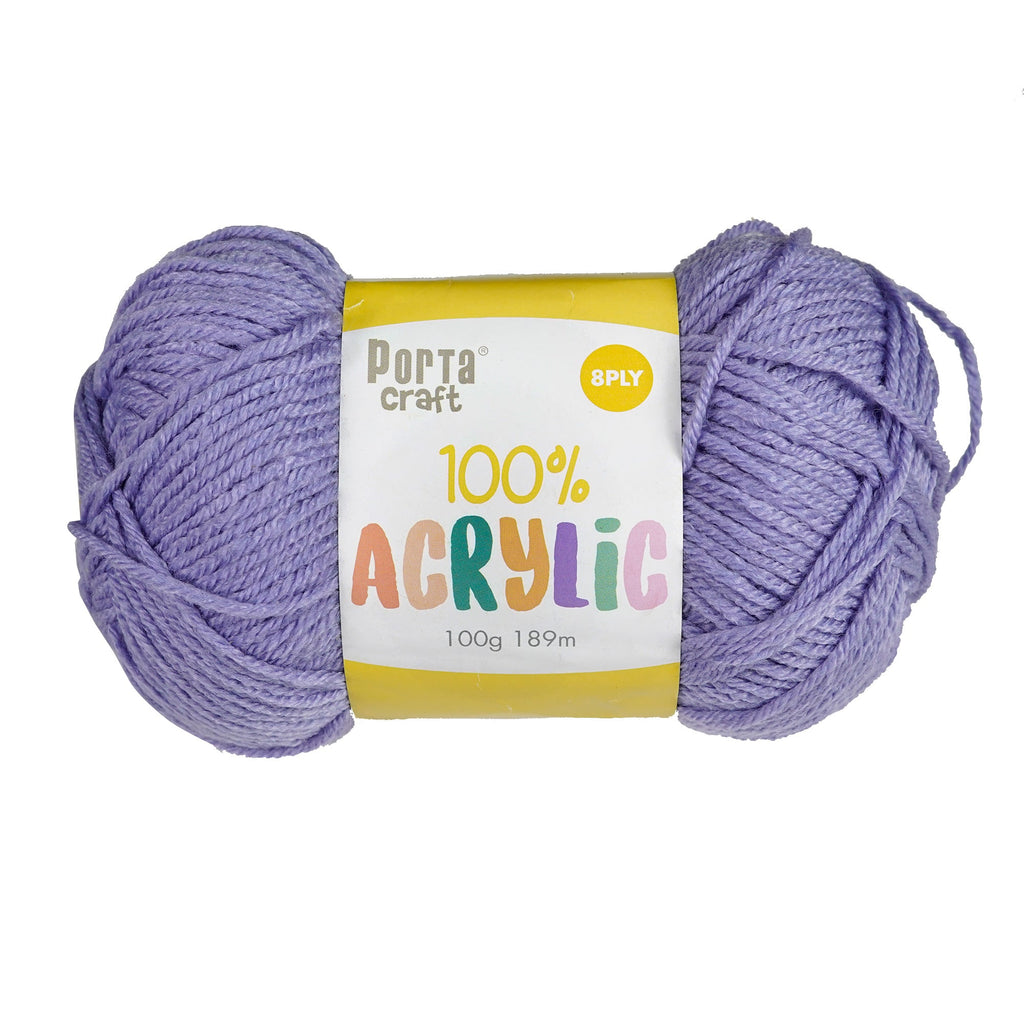 Porta Craft Acrylic Yarn 100% 100Gm 189M 8Ply Multi Sea Shimmer