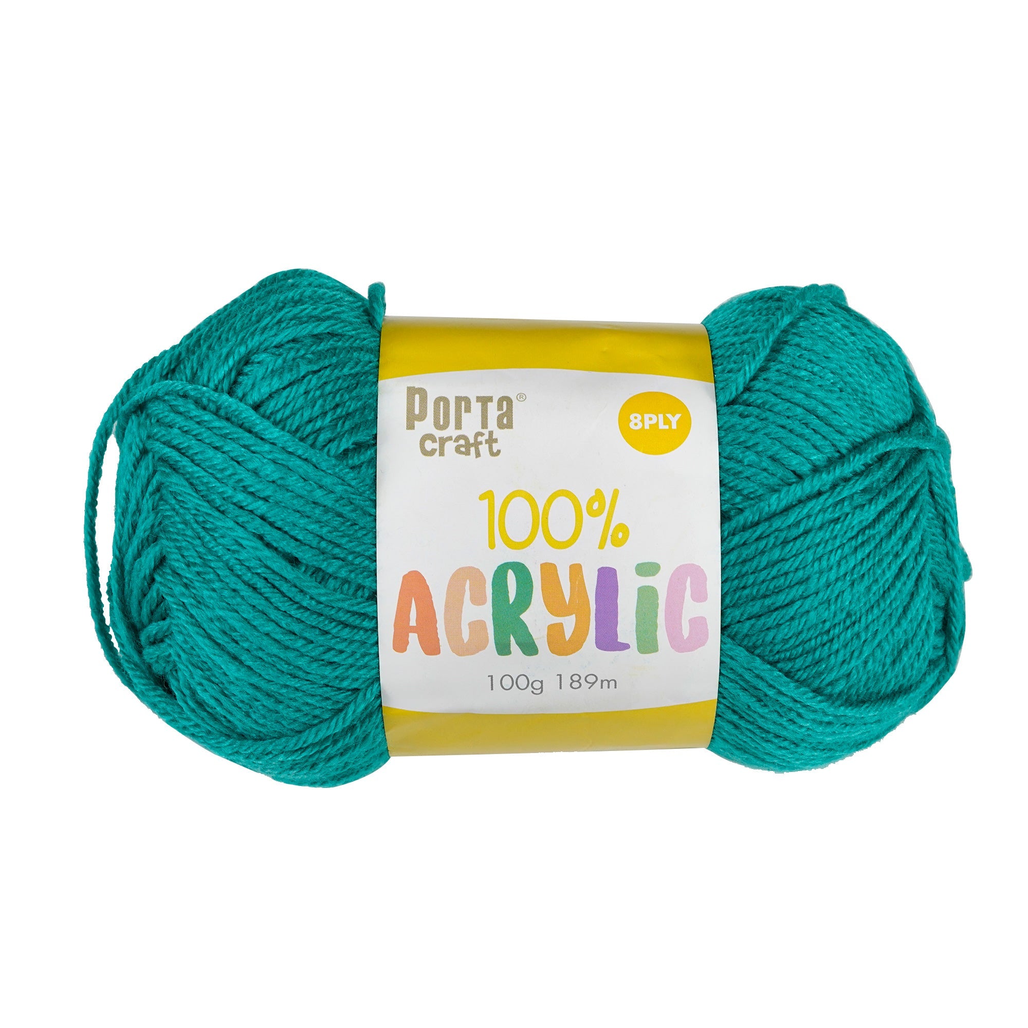 Porta Craft Acrylic Yarn 100% 100Gm 189M 8Ply Multi Sea Shimmer