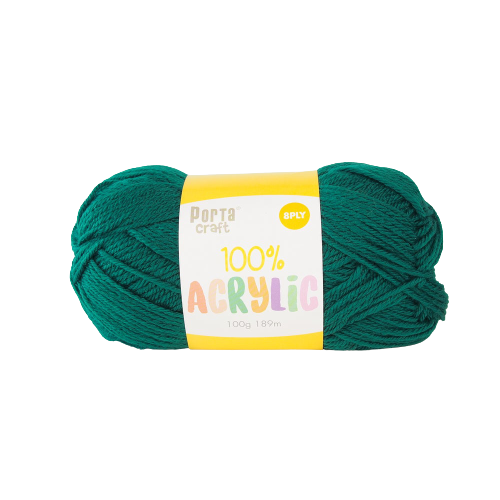 Porta Craft Acrylic Yarn 100% 100Gm 189M 8Ply Multi Sea Shimmer