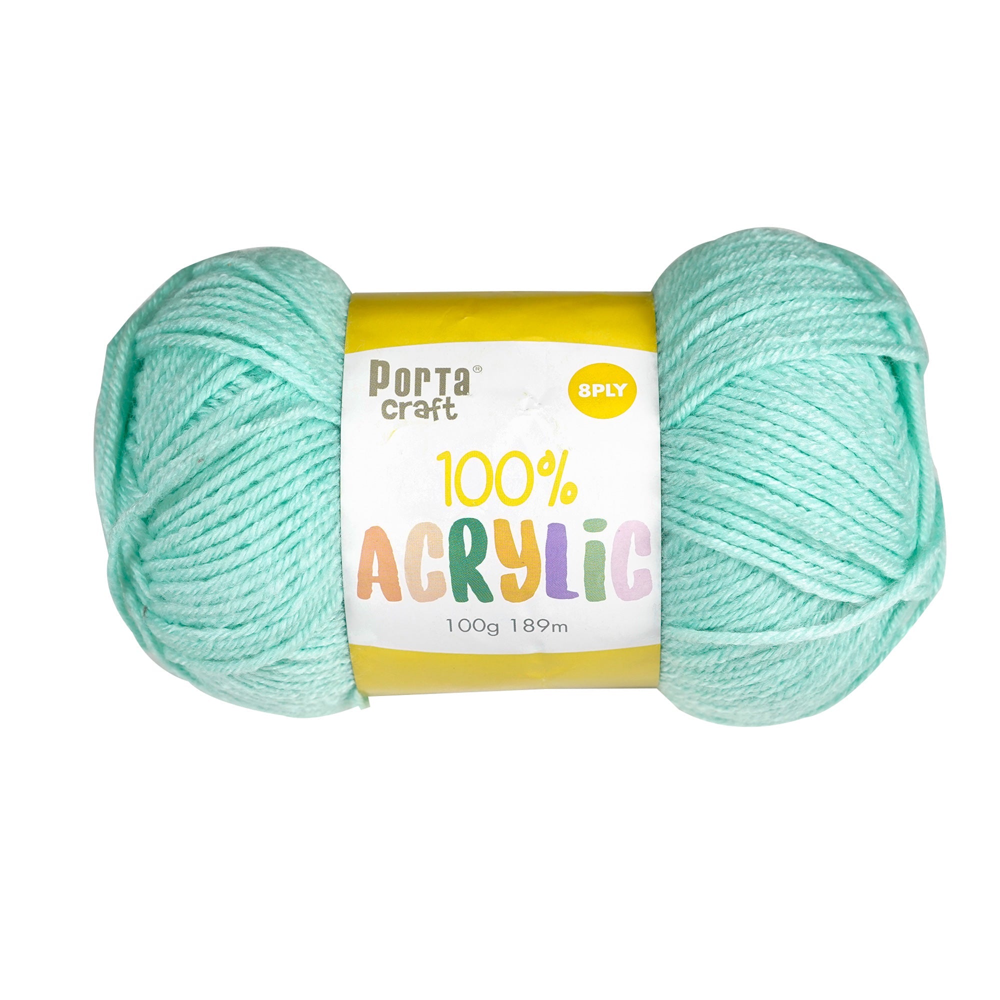 Porta Craft Acrylic Yarn 100% 100Gm 189M 8Ply Mintox