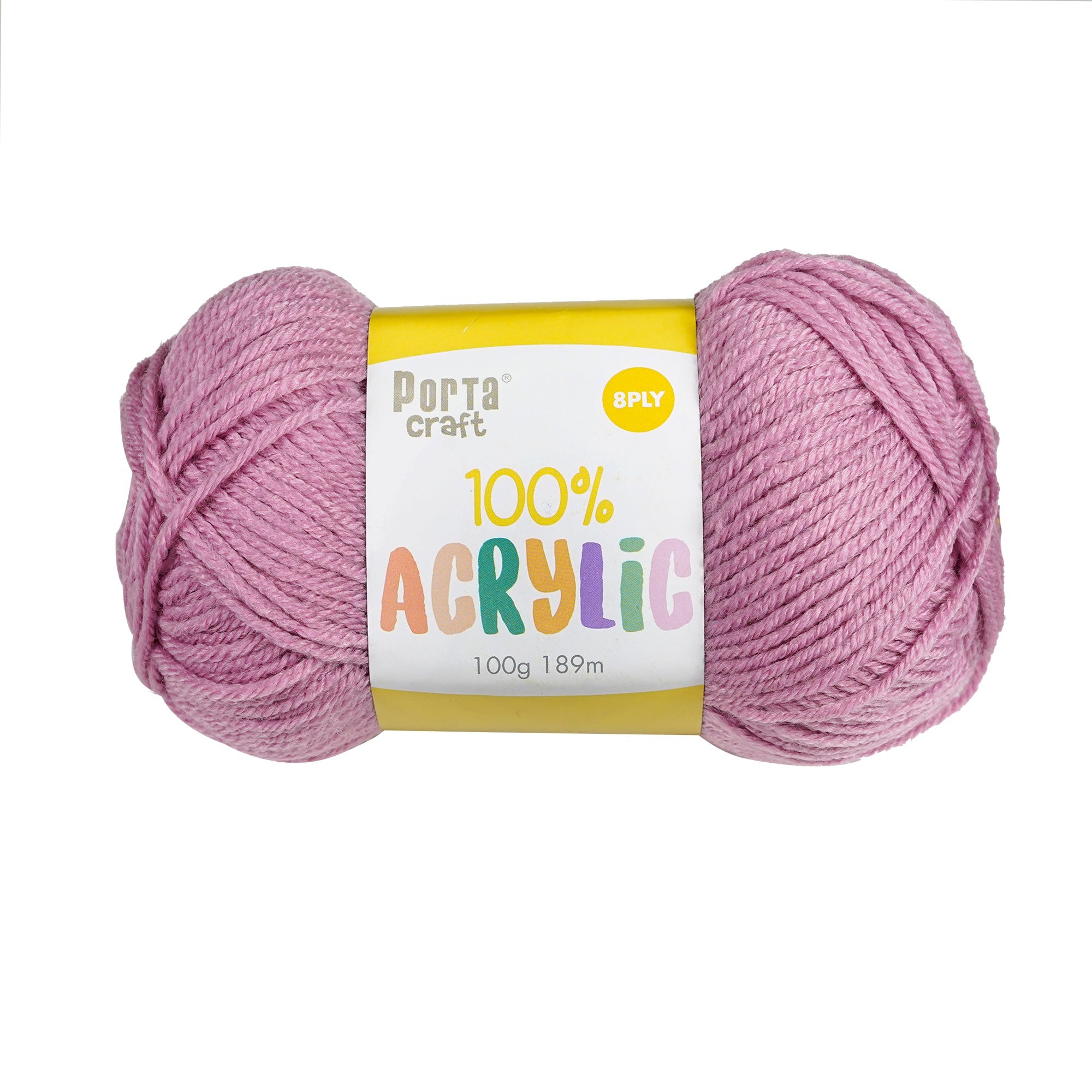 Porta Craft Acrylic Yarn 100% 100Gm 189M 8Ply Fuzzy Wuzzy