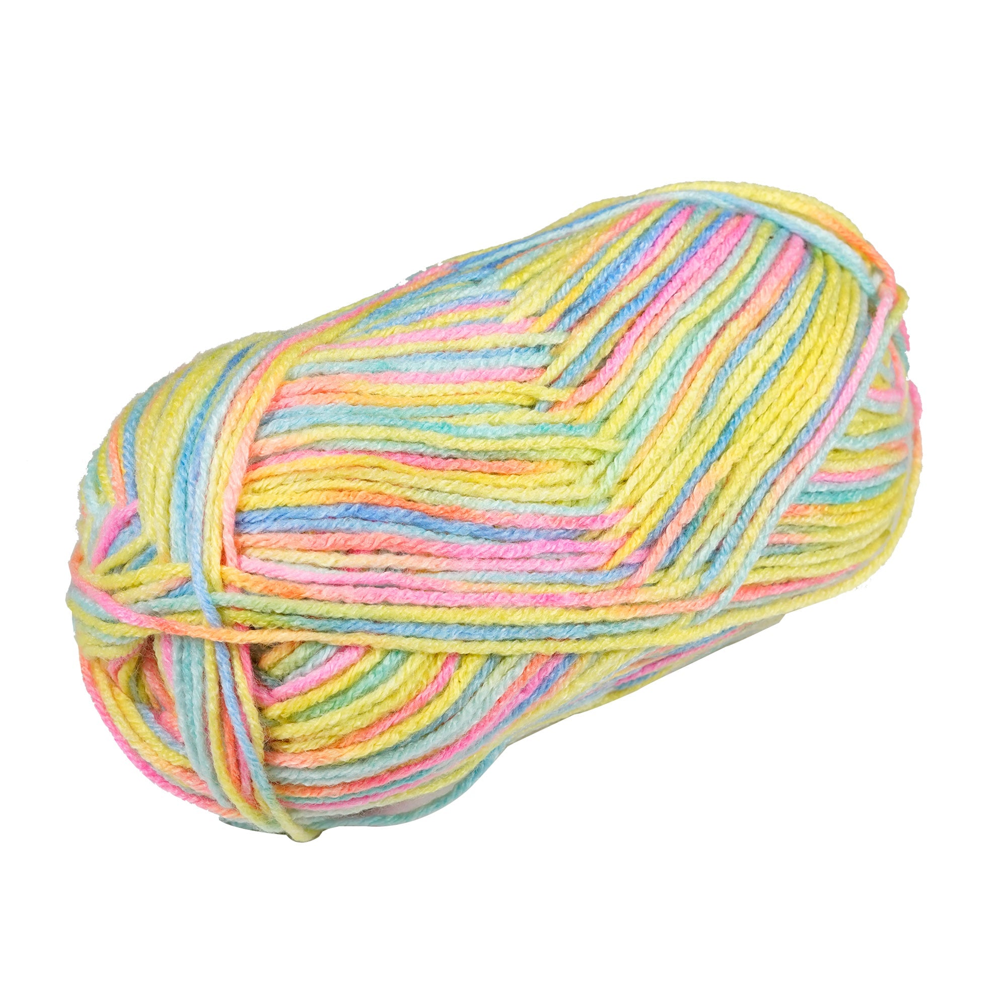 Porta Craft Acrylic Yarn 100% 100Gm 189M 8Ply Mult Rainbow