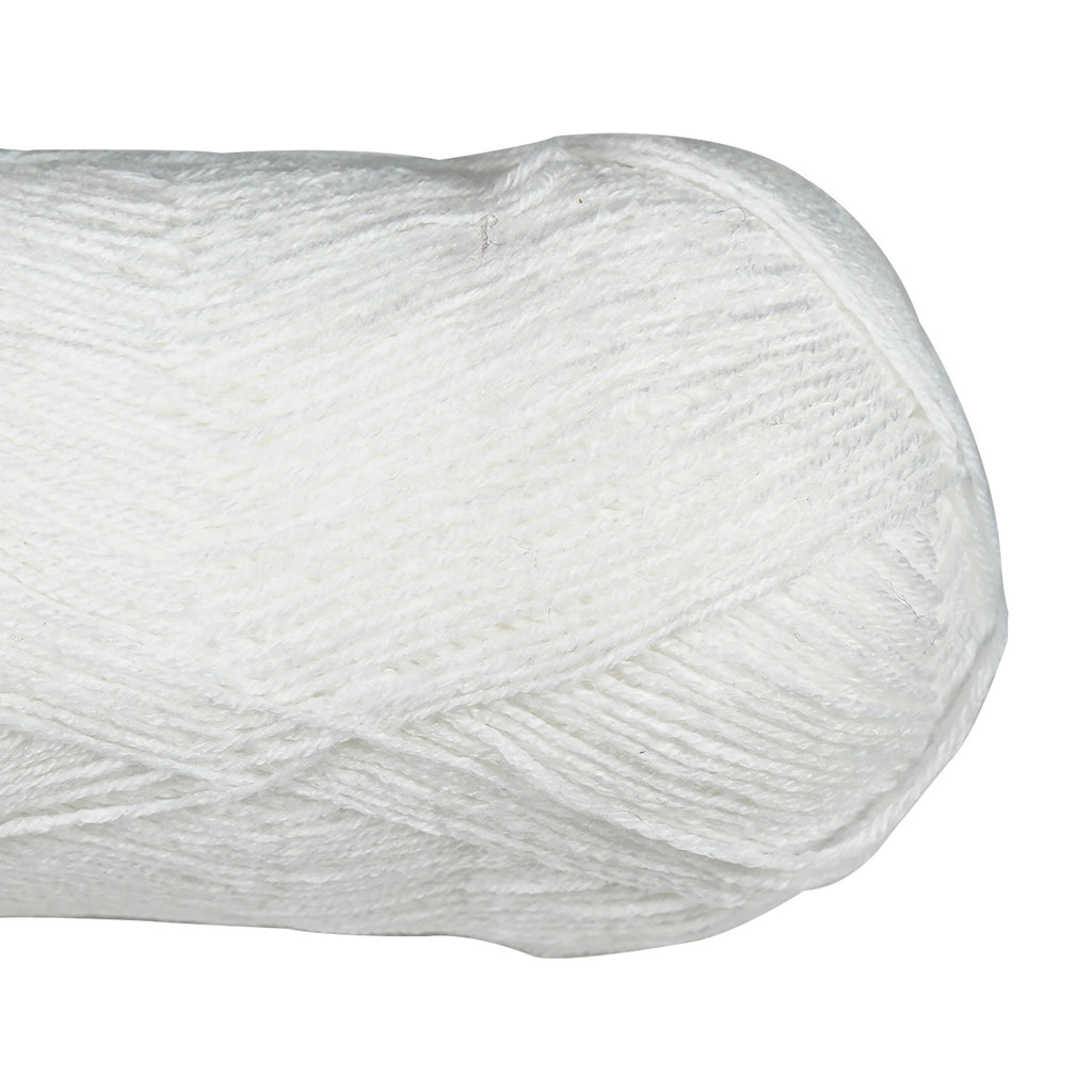 Porta Craft Super Soft Baby Acrylic Yarn 100% 100Gm 420M 4Ply White
