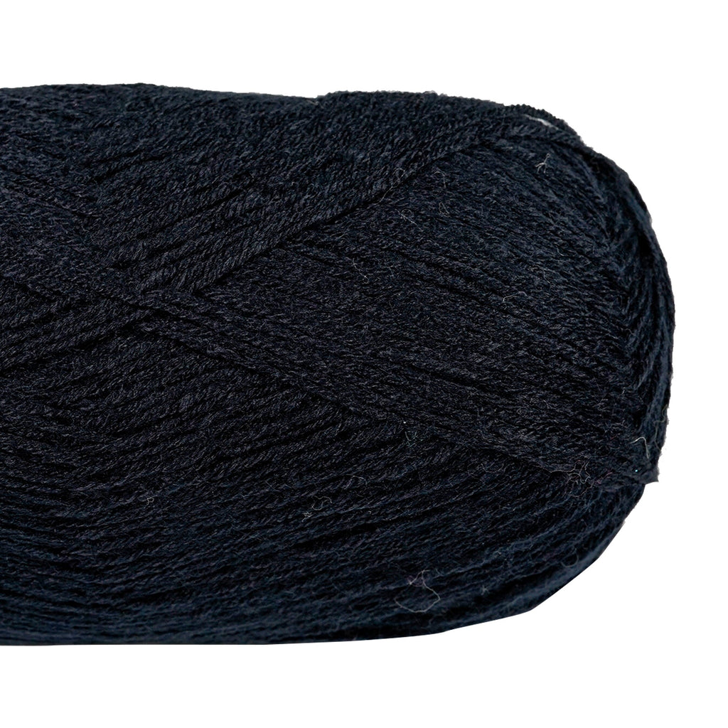 Porta Craft Super Soft Baby Acrylic Yarn 100% 100Gm 420M 4Ply Black