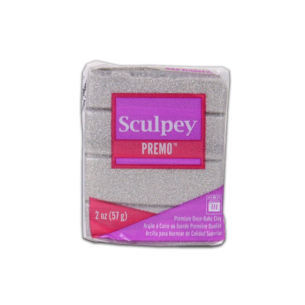 Sculpey Premo Clay White Gold Glitter 2 Oz 57G - VC