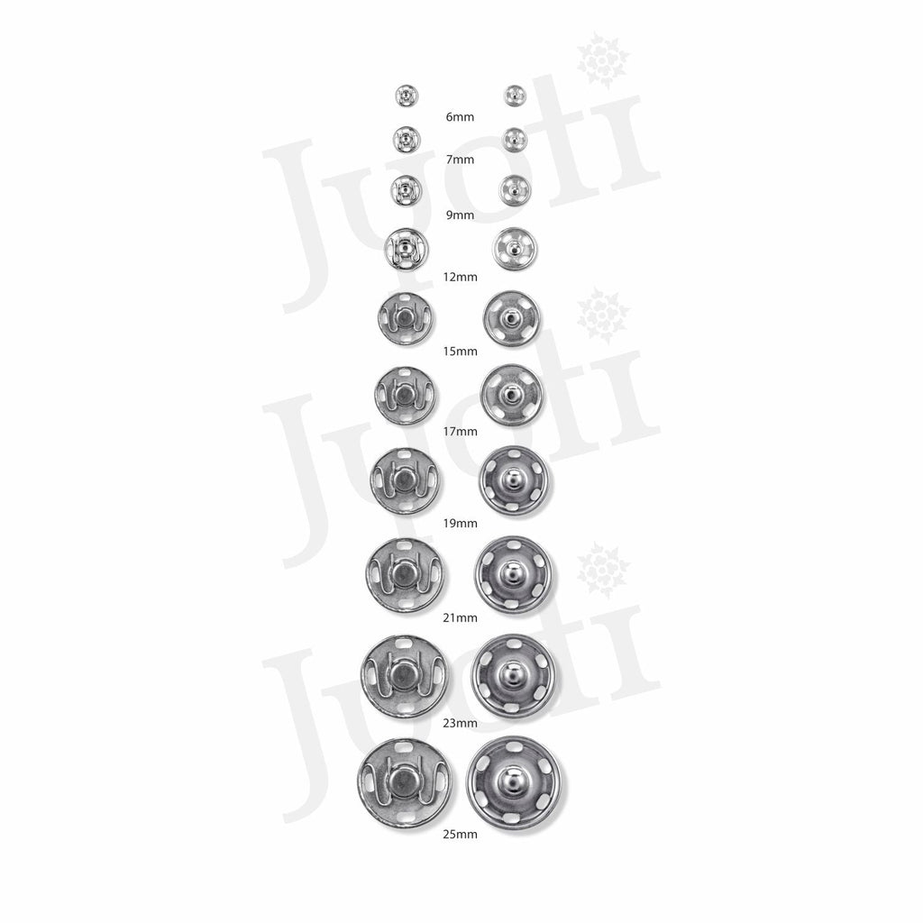 Snap Fastener Brass 9mm Size-1 20pc