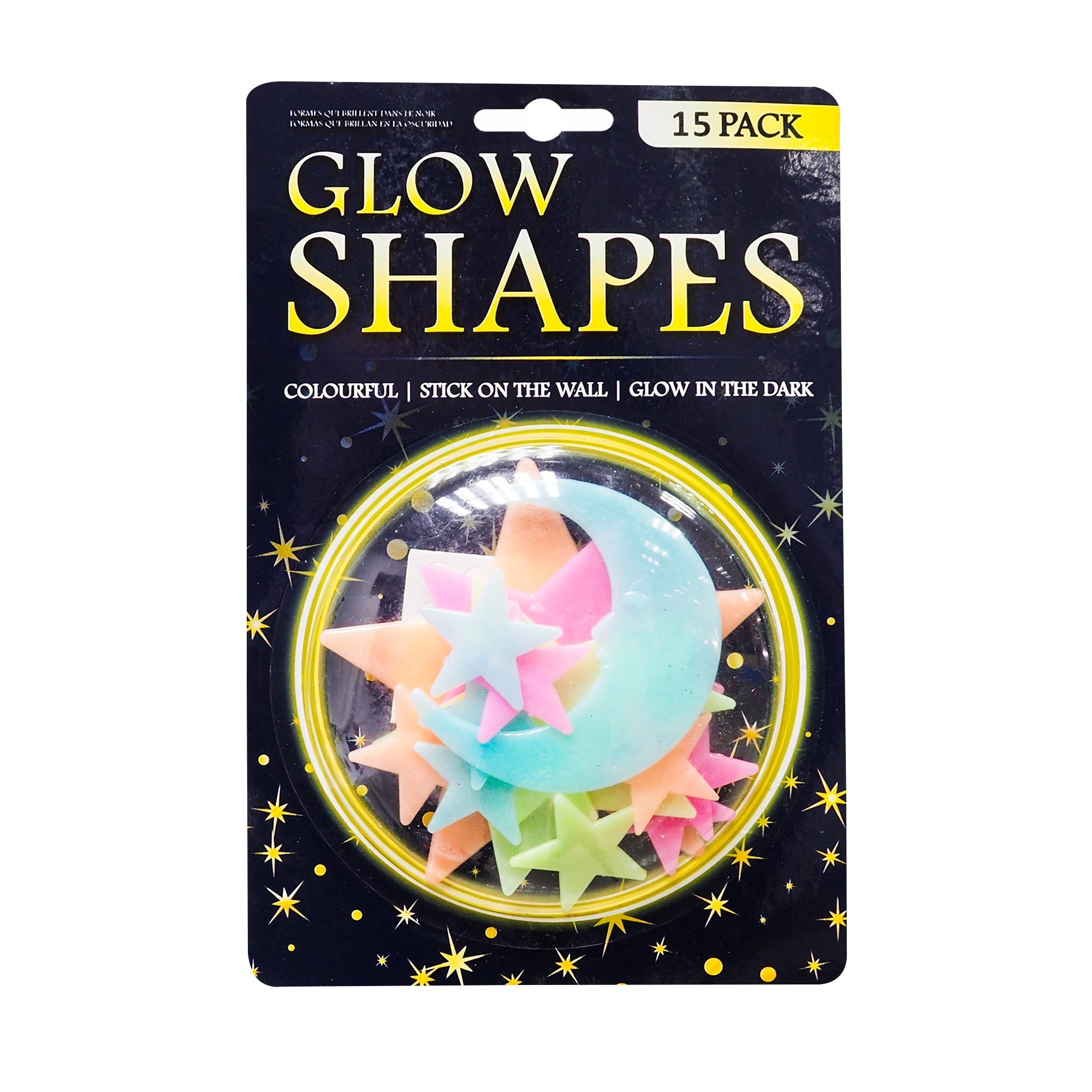 Glow In The Dark Shapes Asst 15Pc Ub