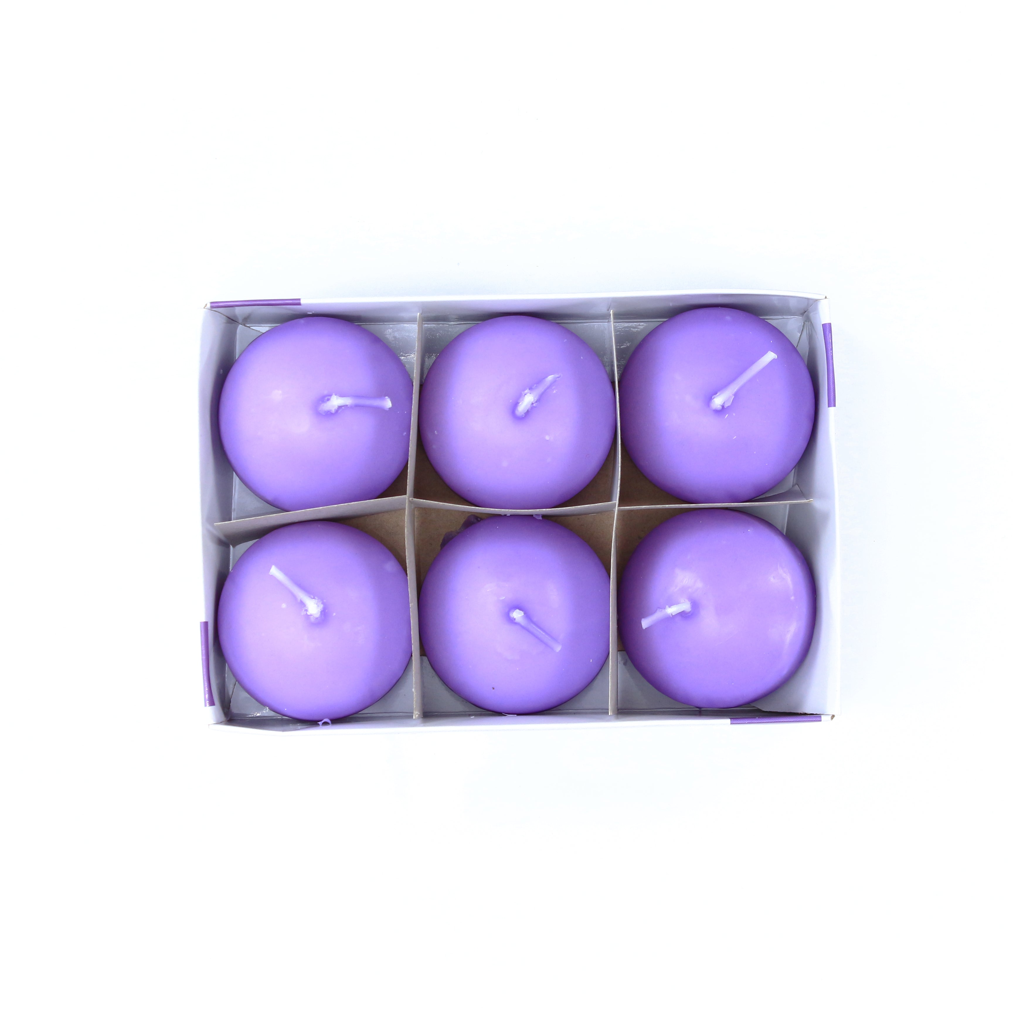 Floating Candle - Lavender, 6Pc