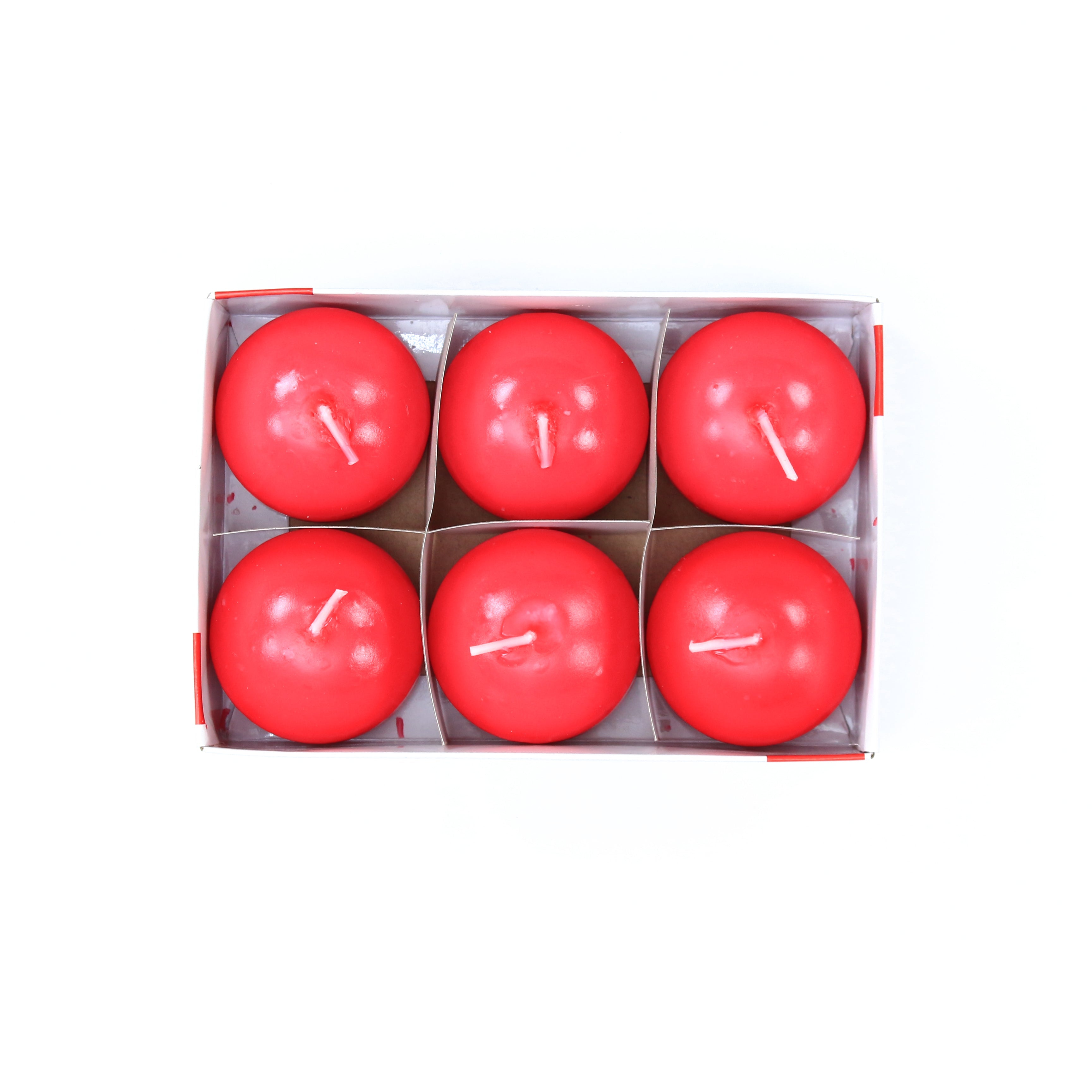 Floating Candle - Rose, 6Pc
