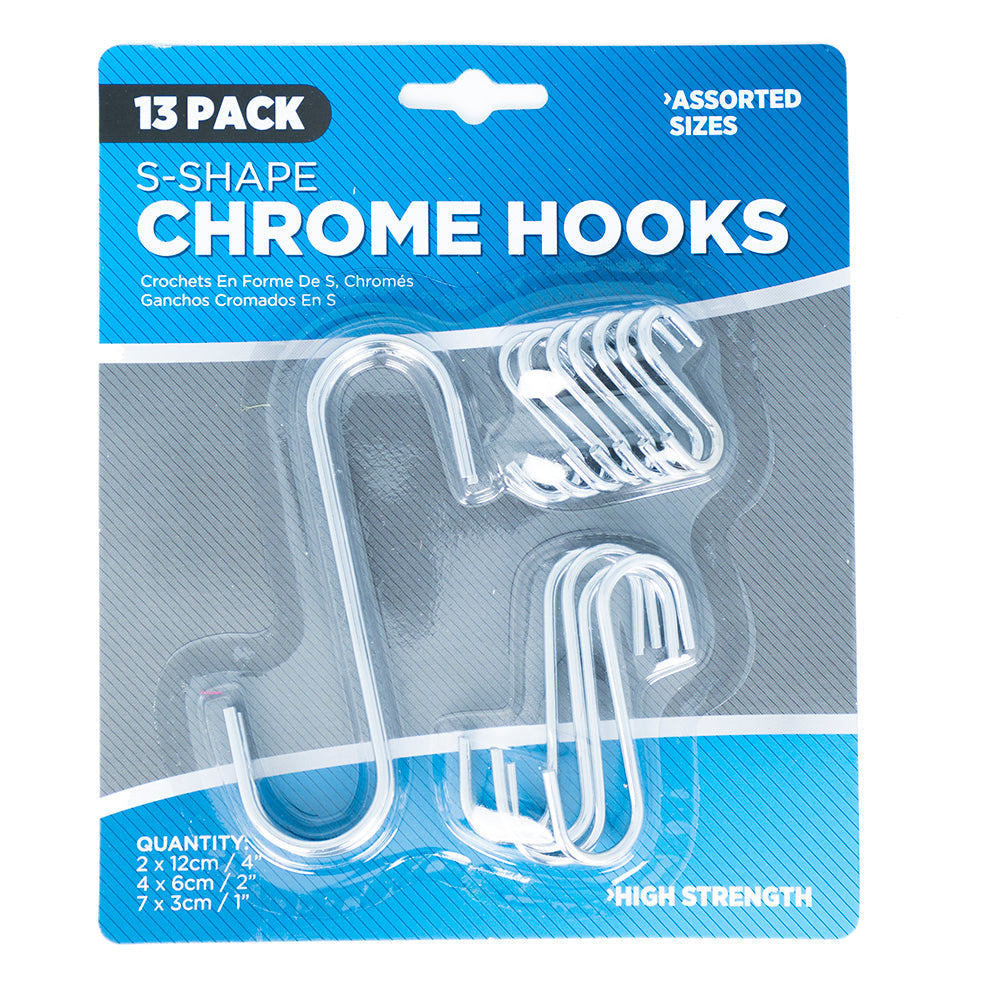 Hooks - S Shape Chrome, 1