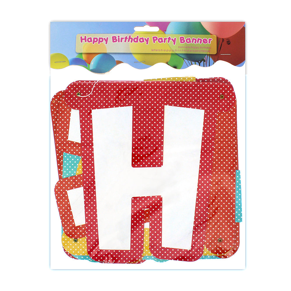 Happy Birthday Banner Sc0101 13Pcs Ub