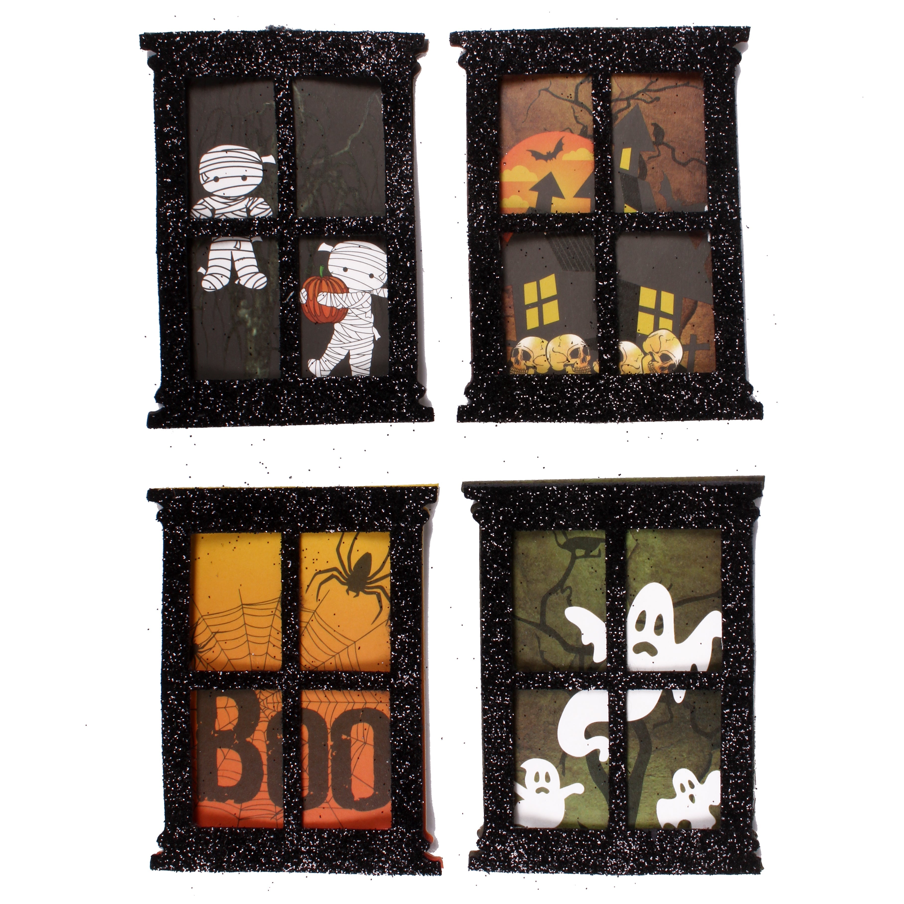 Halloween Glitter - Decor 4pcs