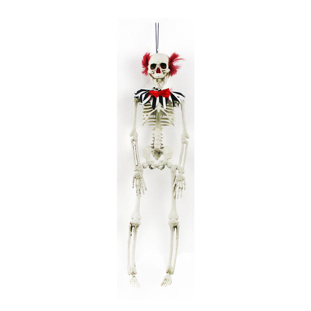 Skull and Bone Hanging Skeleton - Clown, 40cm, 1pc