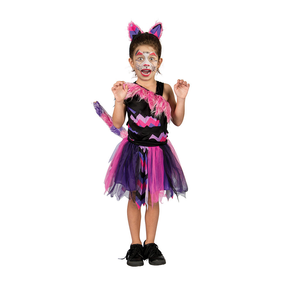 Sassy Cat Kids Costume for Girls - 1pc