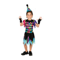 Carnival Kids Costume - Malicious Clown for Girls, 1pc