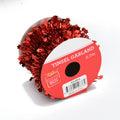 Tinsel Garland - Starry Red, 2.7m