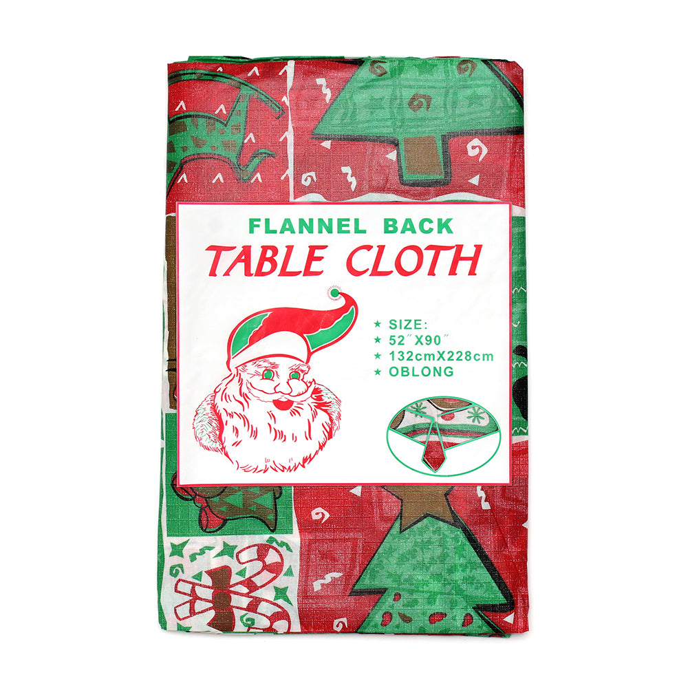 Table Cloth - Christmas Snowman And Santa, 132 X 228Cm, 1Pc