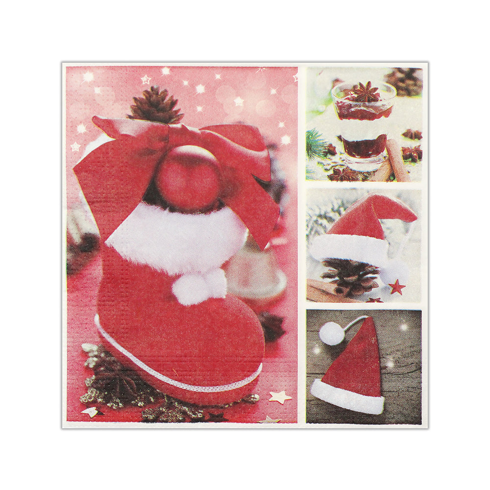 Decoupage Christmas Napkin - Christmas Treats, 12x12 inch, 3 Ply, 10pcs