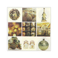 Decoupage Christmas Napkin Baubles, 12x12 inch, 3 Ply, 1pc