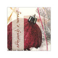 Decoupage Christmas Napkin - Glitter Bauble, 12x12 inch, 3 Ply, 1pc