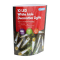Led Decorative Lights - White Icicle, 30Cm, 10Pc
