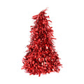 Tinsel Cone Tree - Red, 26Cm, 1Pc