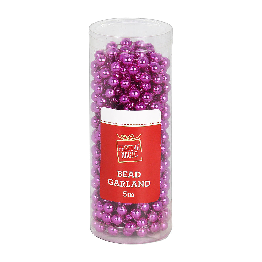 Bead Garland - Pink, 5M