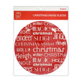 Christmas Paper Plates - Greetings, Pack Of 6Pc