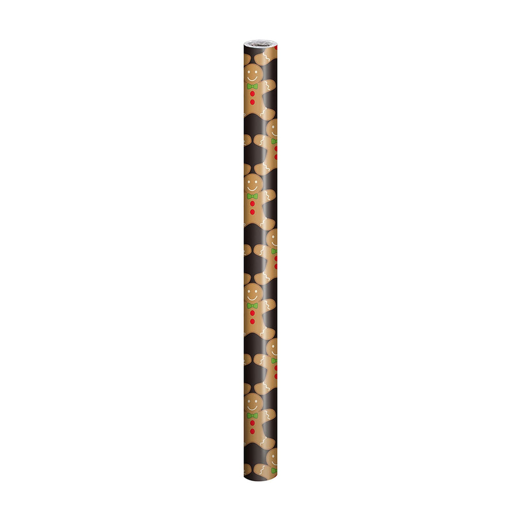 Christmas Gift Wrapping Paper - Gingerbread Man 70Cm X 5M , 1Roll