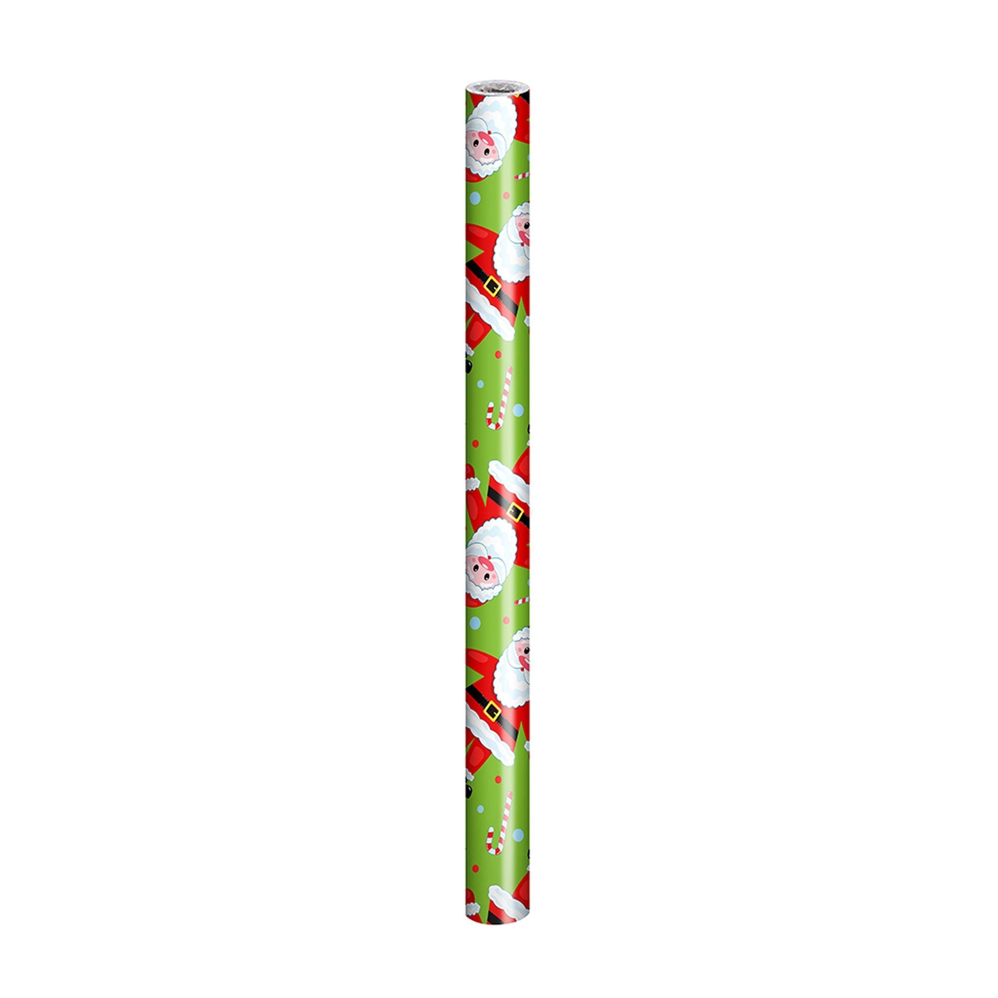 Christmas Gift Wrapping Paper - Happy Santa, 70Cm X 5M, 1Roll