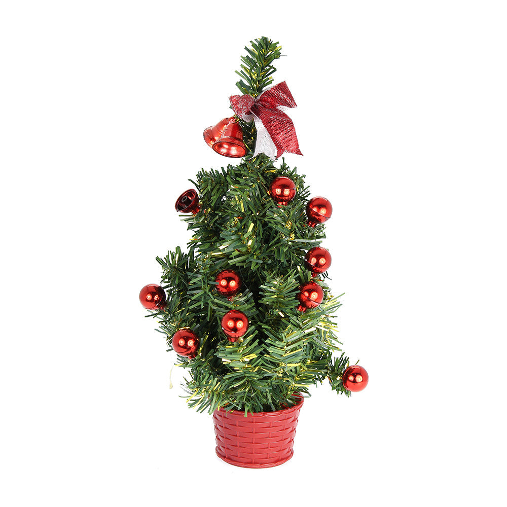 Table Decor - Christmas Tree With Baubles - 30Cm, 1Pc
