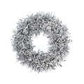 Tinsel Wreath - Silver, 25Cm, 1Pc