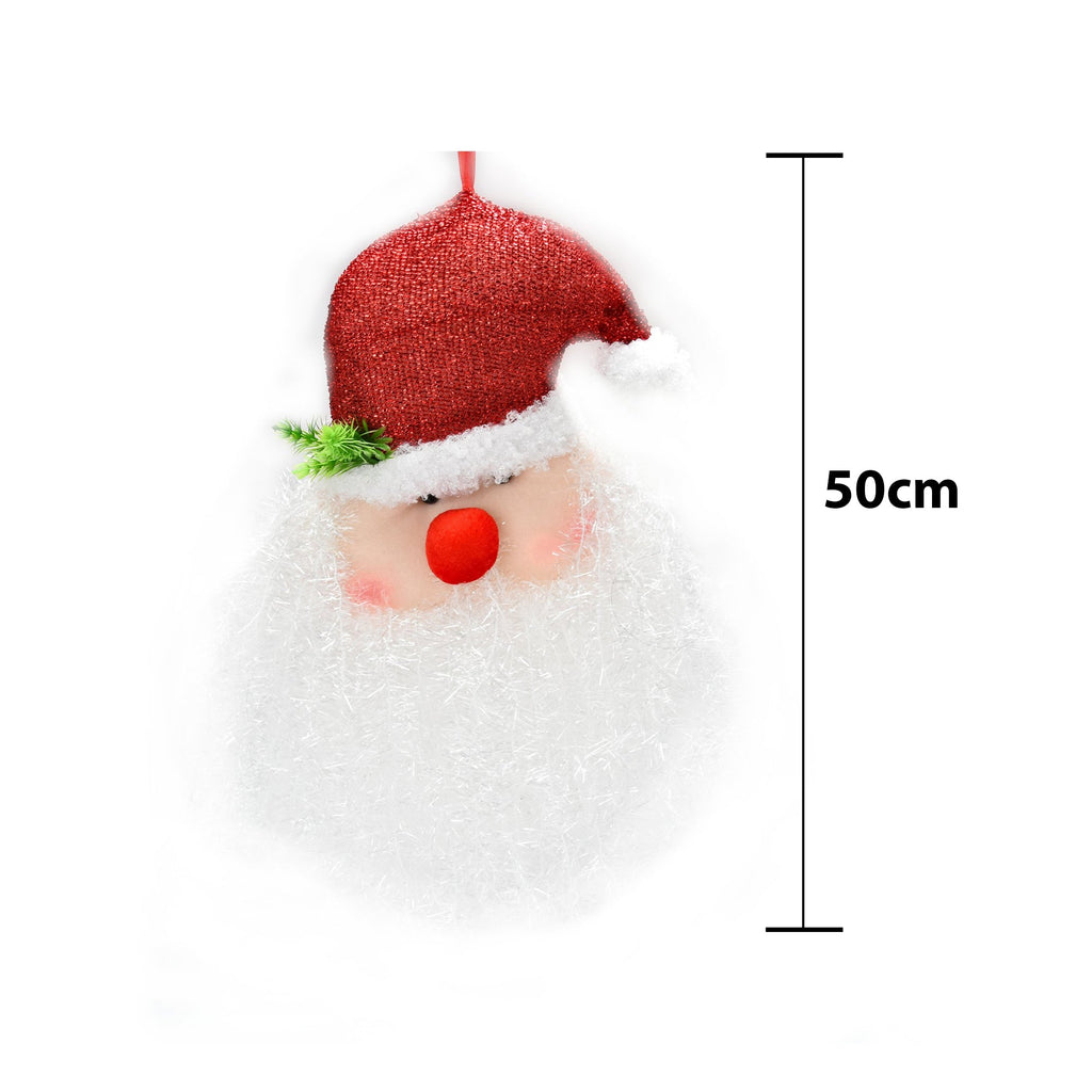 Christmas Hanging Decoration - Light Up Santa, 50cm