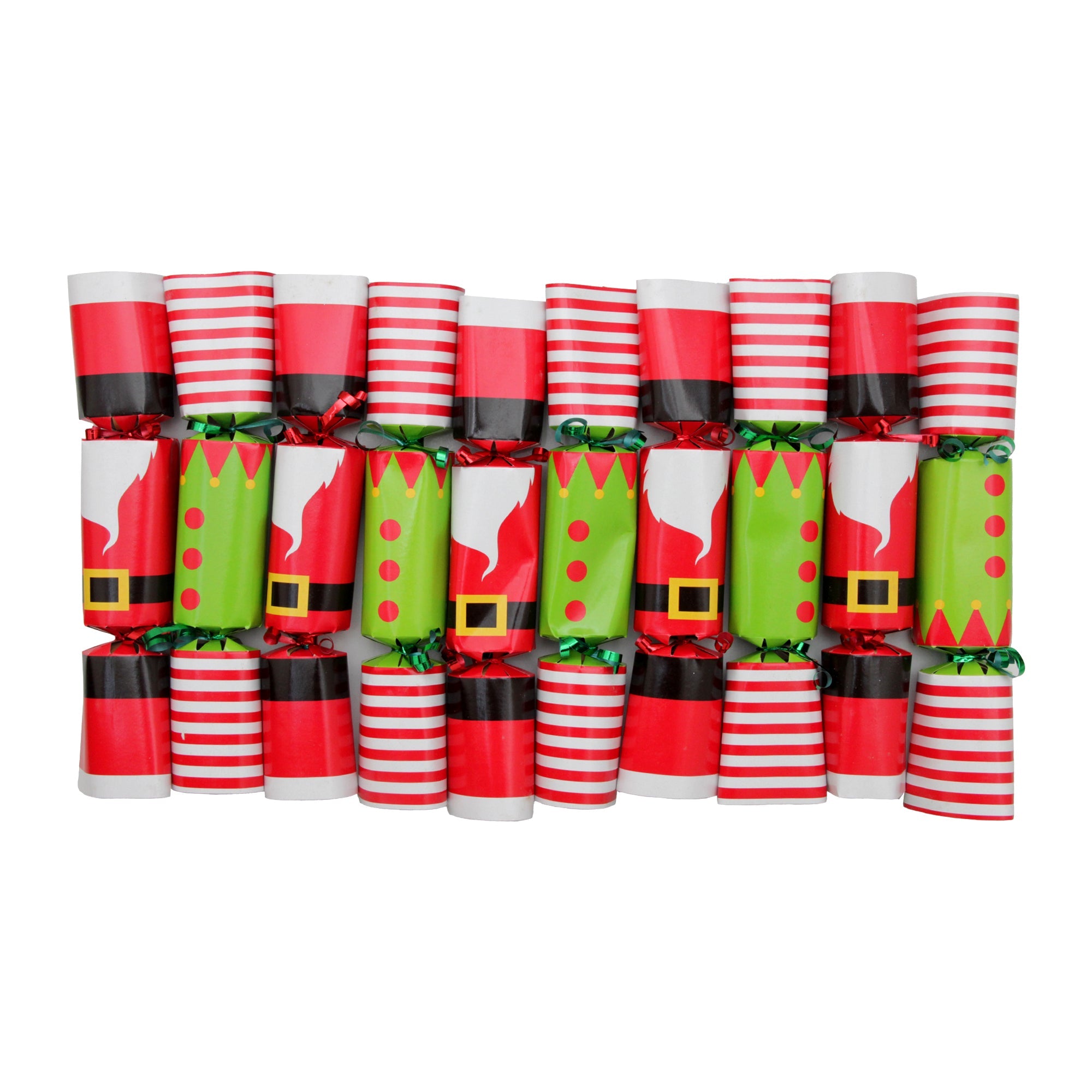 Christmas Crackers Santa and Bunting 30cm 10pc