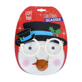 Christmas Glitter Glasses - Snowman, 1pc