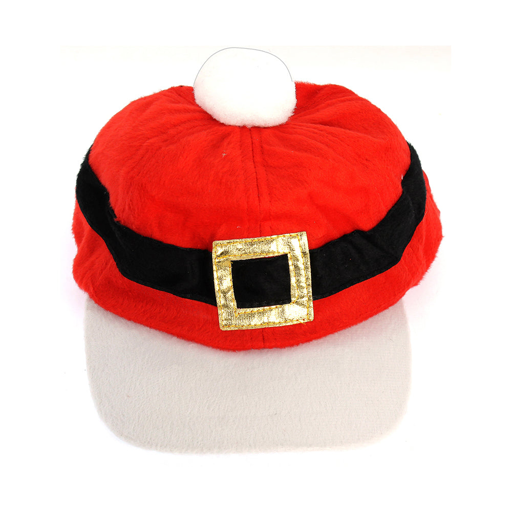 Christmas Baseball Cap - Santa Suit Belt,  Assorted Color 1pc