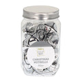 Christmas Hanging Nutbells - Silver, 30Mm, Jar Of 20Pc