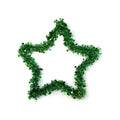 Tinsel Deco Star - Green. 1pc, 38 CM