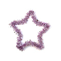 Tinsel Deco Star - Purple, 1Pc