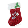 Tinsel Hanging Deco - Merry Christmas Stocking, 1Pc