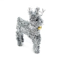 Tinsel Reindeer - Silver, 17cm