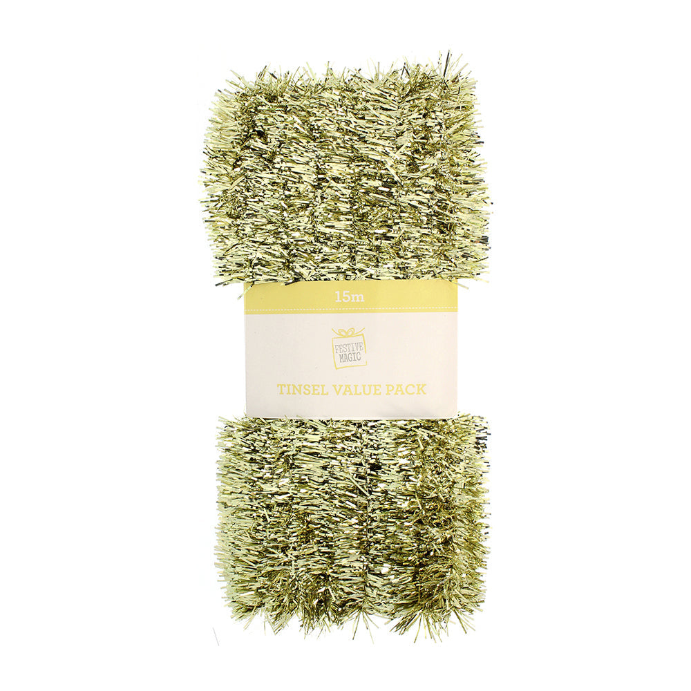 Tinsel Value Pack - Gold, 15M, 2Ply, 1Pc