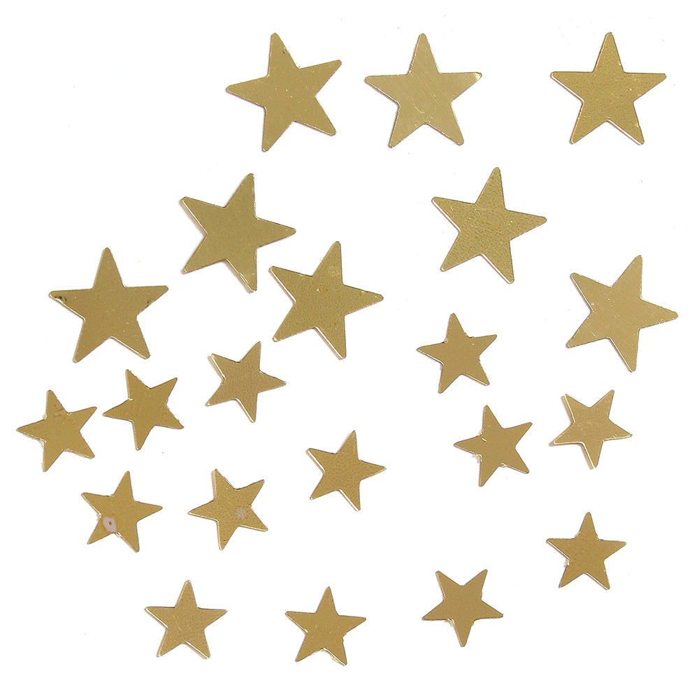 Christmas Shaker Confetti  - Stars, Gold, 15g